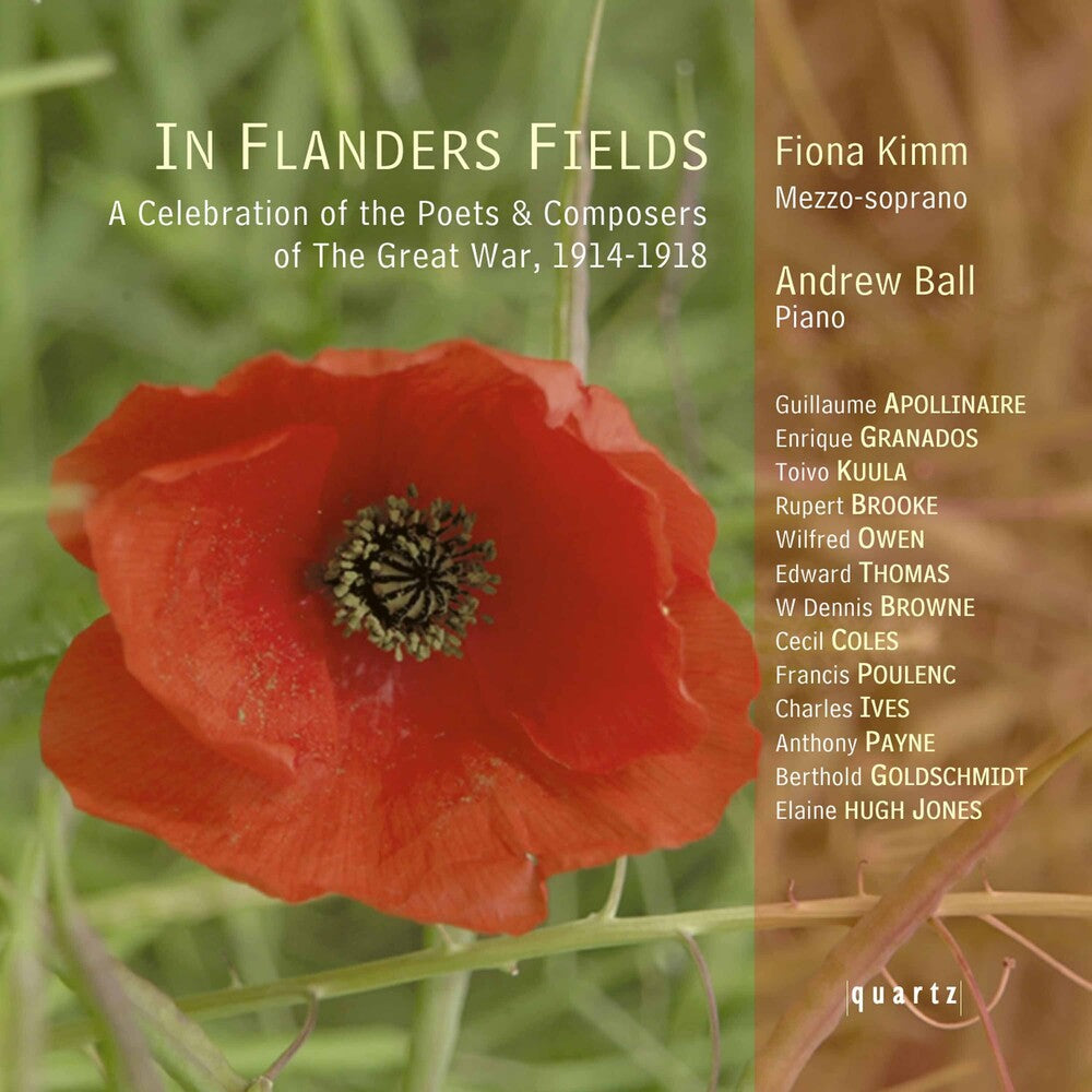 the album cover for Andrew Ball - In Flanders Fields: Celebration of Poets & Compose