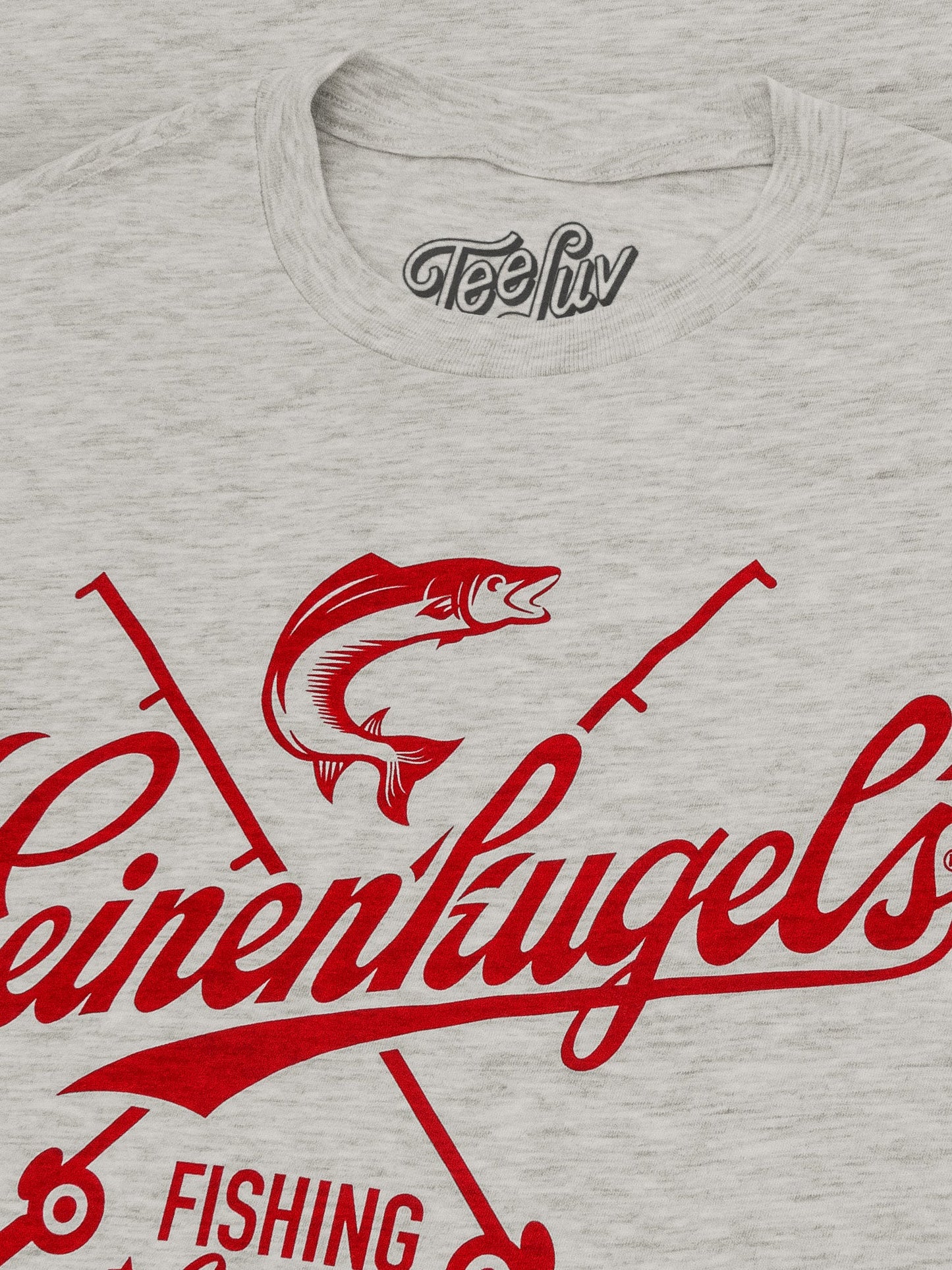Leinenkugel's Fishing Camp Beer Logo Mens T Shirt Officially Licensed Ash Gray