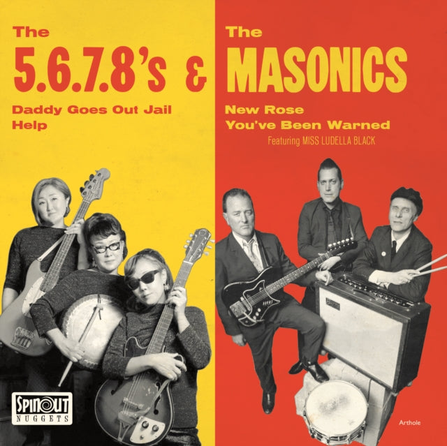 5.6.7.8'S & The Masonics - Japan Tour Ep - 7 Inch Vinyl Record