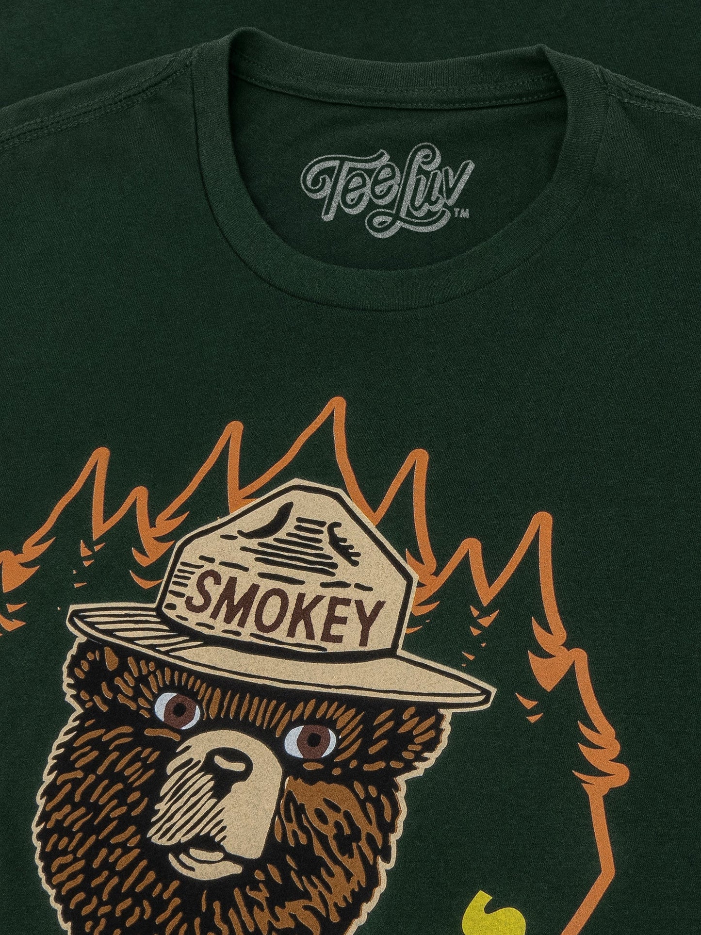 Smokey Bear Keep It Green Prevent Wildfires Mens T Shirt Officially Licensed Forest Green