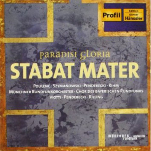 the album cover for Penderecki/Poulenc/Szymanows - Stabat Mater