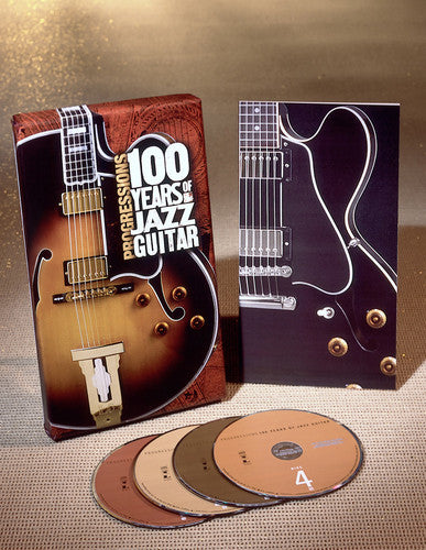 the album cover for Progressions 100 Years Of Jazz Guitar - Progressions: 100 Years of Jazz Guitars / Various