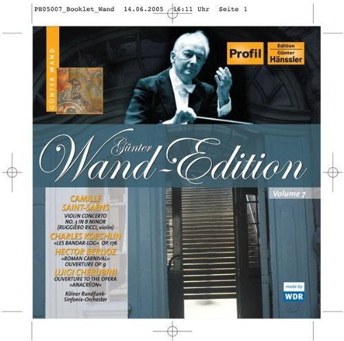 Saint-saens / Wand / Kolner Rundfunk So - Violin Concerto 3 - Music CD