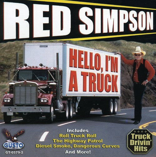 the album cover for Red Simpson - Hello I'm a Truck