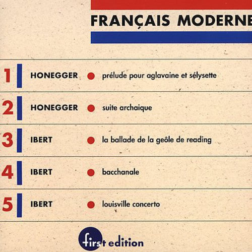 the album cover for Honegger/Ibert - Francais Moderne 1