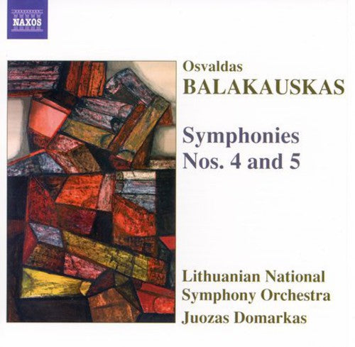 the album cover for Juozas Domarkas - Balakauskas, O. : Sym 4/5