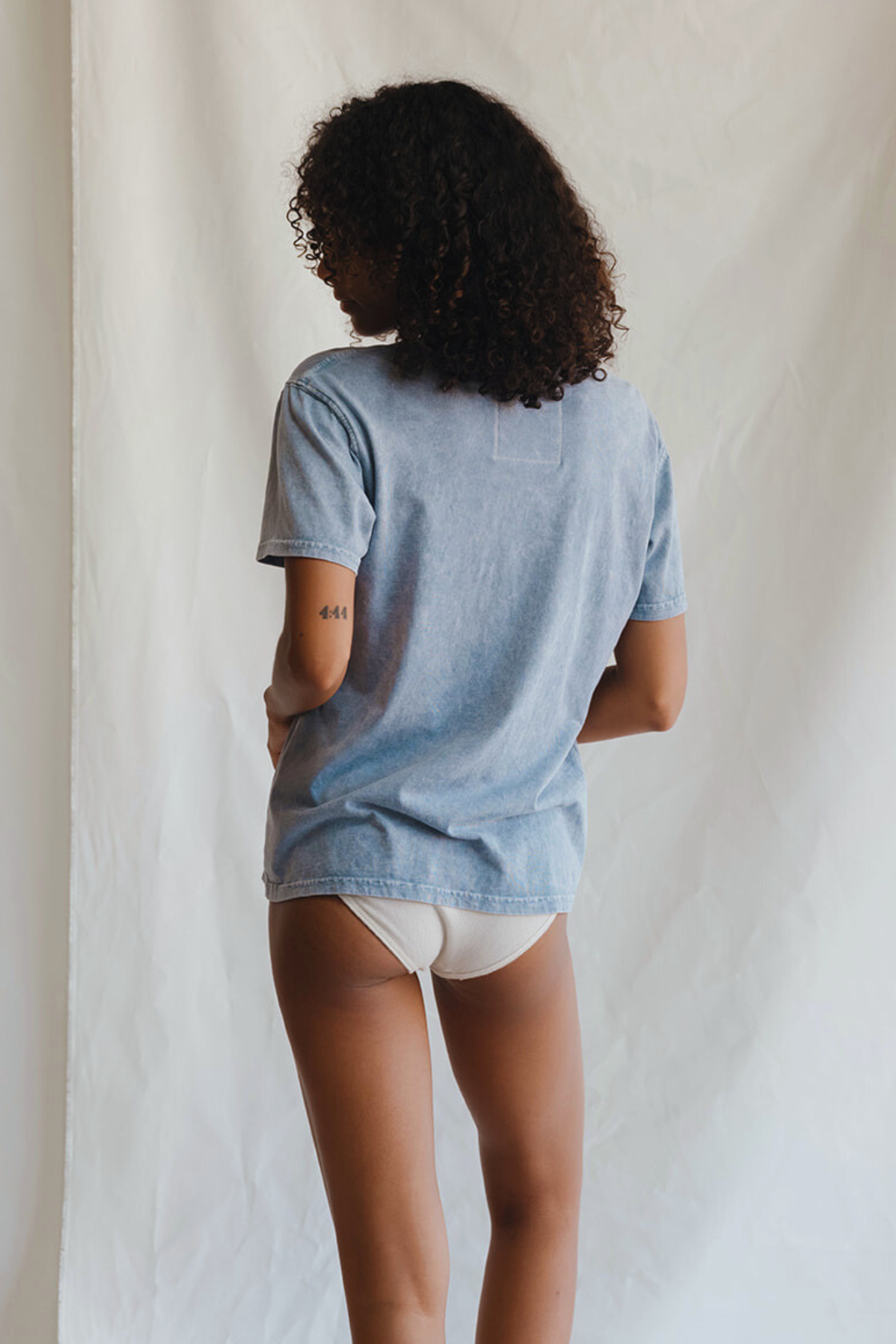 Janis Joplin Cry Womens Baby Tee Shirt Blue