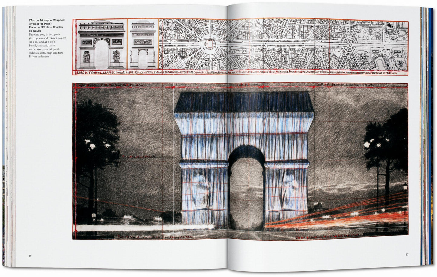 Christo and Jeanne-Claude. L’Arc de Triomphe, Wrapped (German, French, English) Book