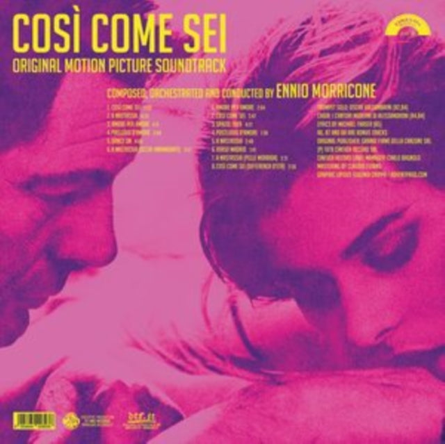 Ennio Morricone - Così Come Sei Ost (Limited/180G/Solid Pink LP Vinyl) Vinyl Record