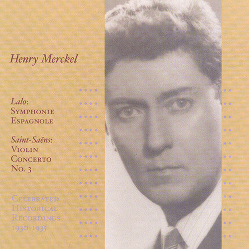 the album cover for Henri Merckel - Historical Recordings 1930-1935