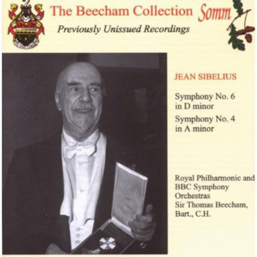 the album cover for Jean Sibelius - Beecham Conducts Sibelius Previously Unissued Rec
