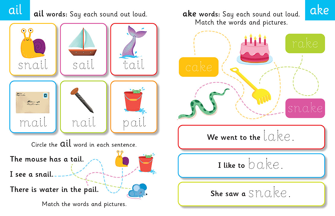 Let's Learn: Word Families (Write and Wipe)