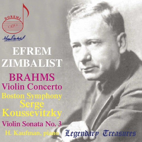 the album cover for Efrem Zimbalist Sr. - Efrem Zimbalist Plays Brahms