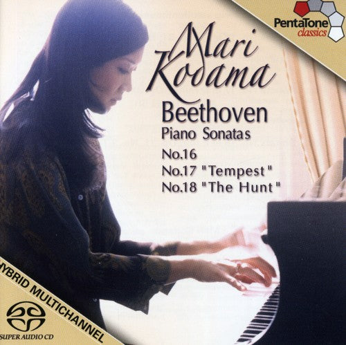 the album cover for Mari Kodama - Piano Sonatas