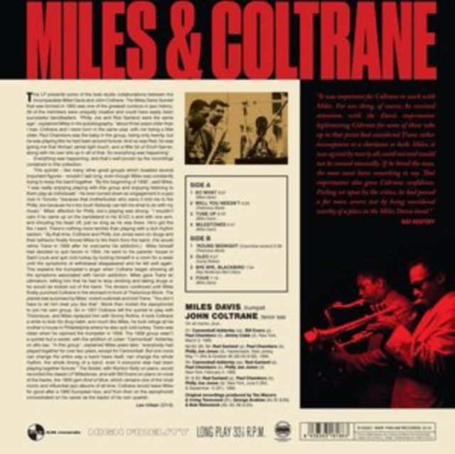 Miles & Coltrane (180G Dmm Remaster) Vinyl Record