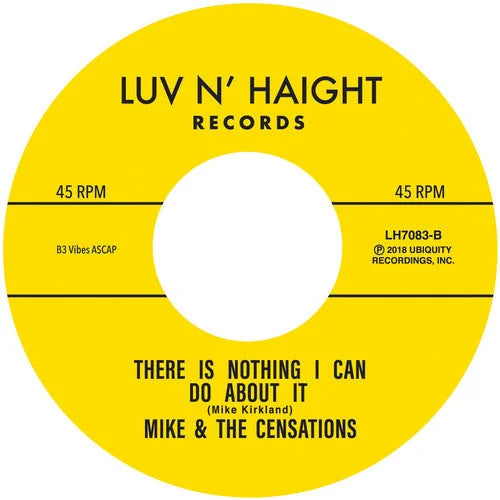 Mike and the Censations - There's Nothing I Can Do About It / Don't Mess With Me Vinyl Record
