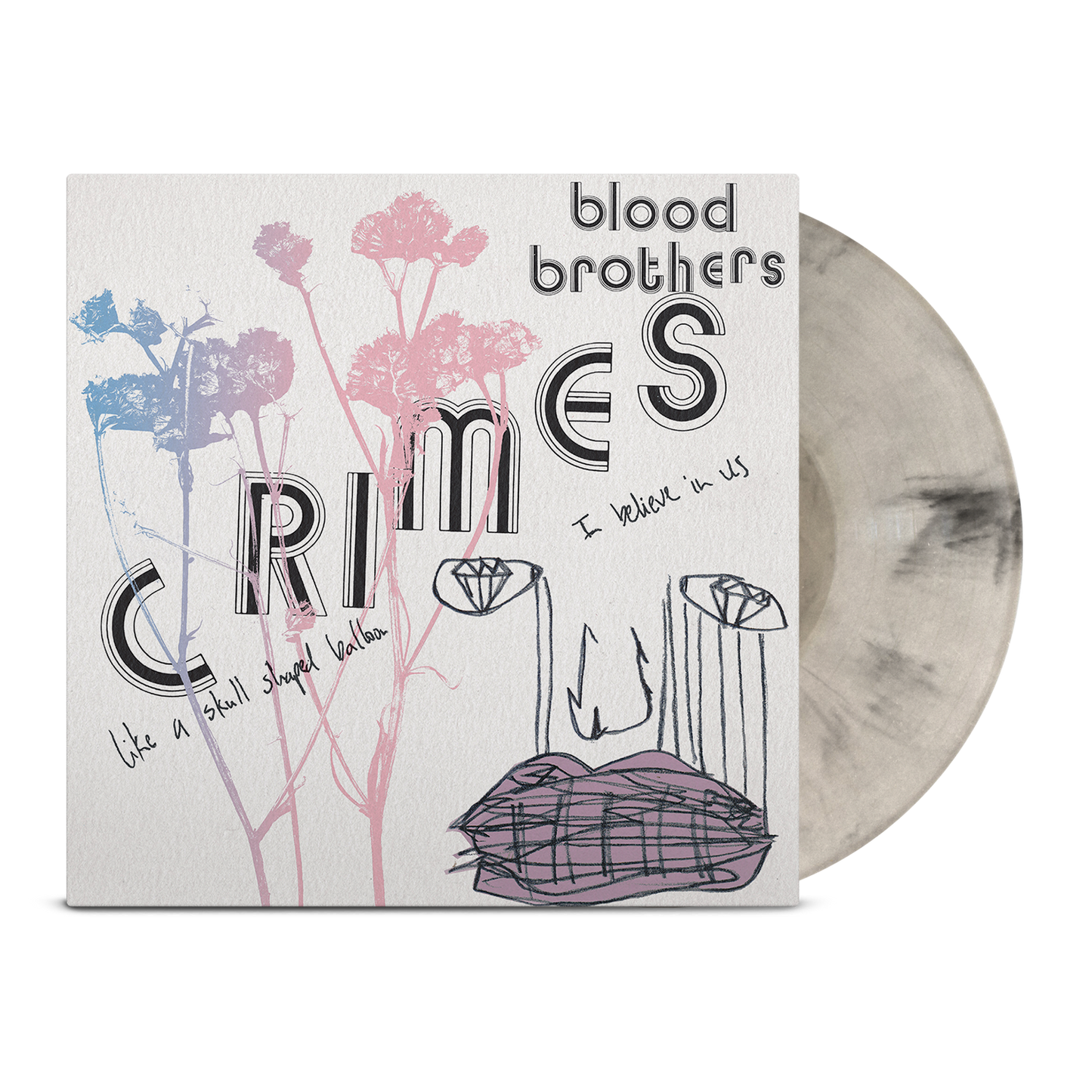 The Blood Brothers ‘Crimes’ LP (Exclusive – Limited to 300, Black & Bone White Marble Vinyl) Vinyl Record