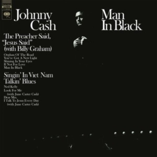 Johnny Cash - Man In Black (White LP Vinyl) Vinyl Record