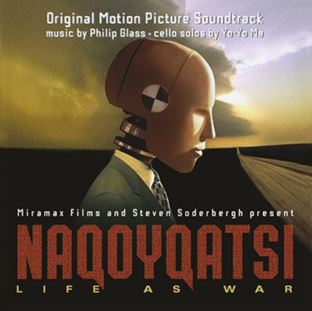 Philip Featuring Yo-Yo Ma Glass - Naqoyqatsi: Life As War (2LP/Limited/Translucent Red Vinyl/180G) Vinyl Record