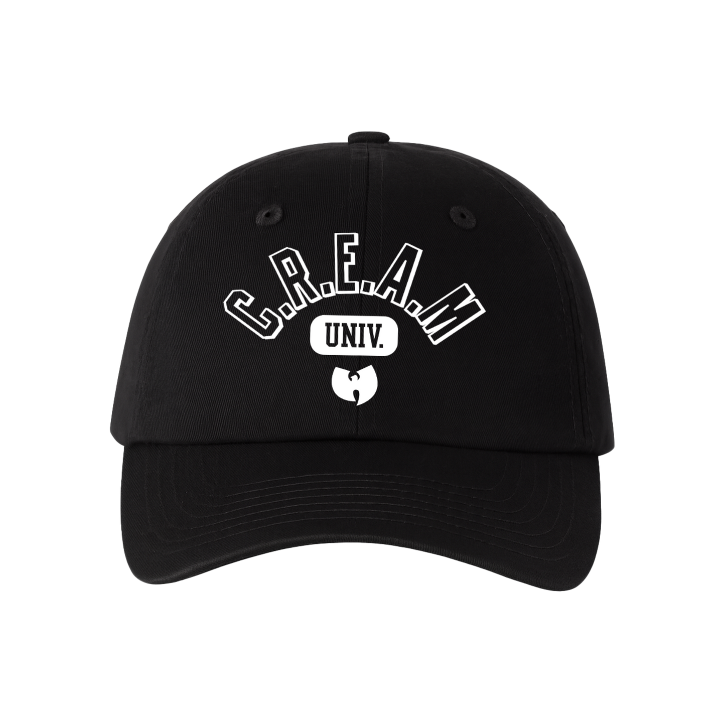Wu-Tang Clan Officially Licensed Youth Kids C.R.E.A.M. University Dad Hat Black