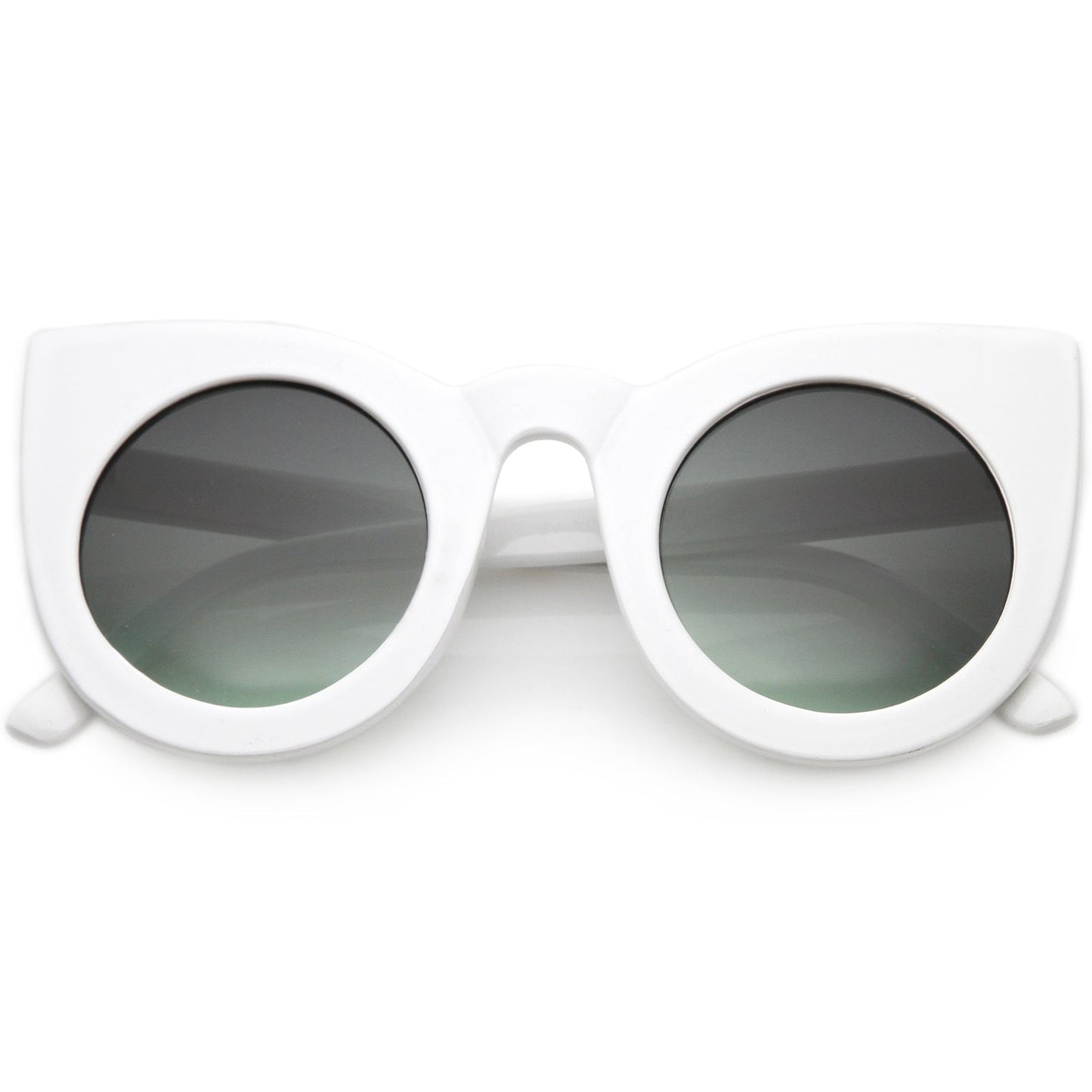Oversize Round Circle Pointed Cat Eye Sunglasses 9180