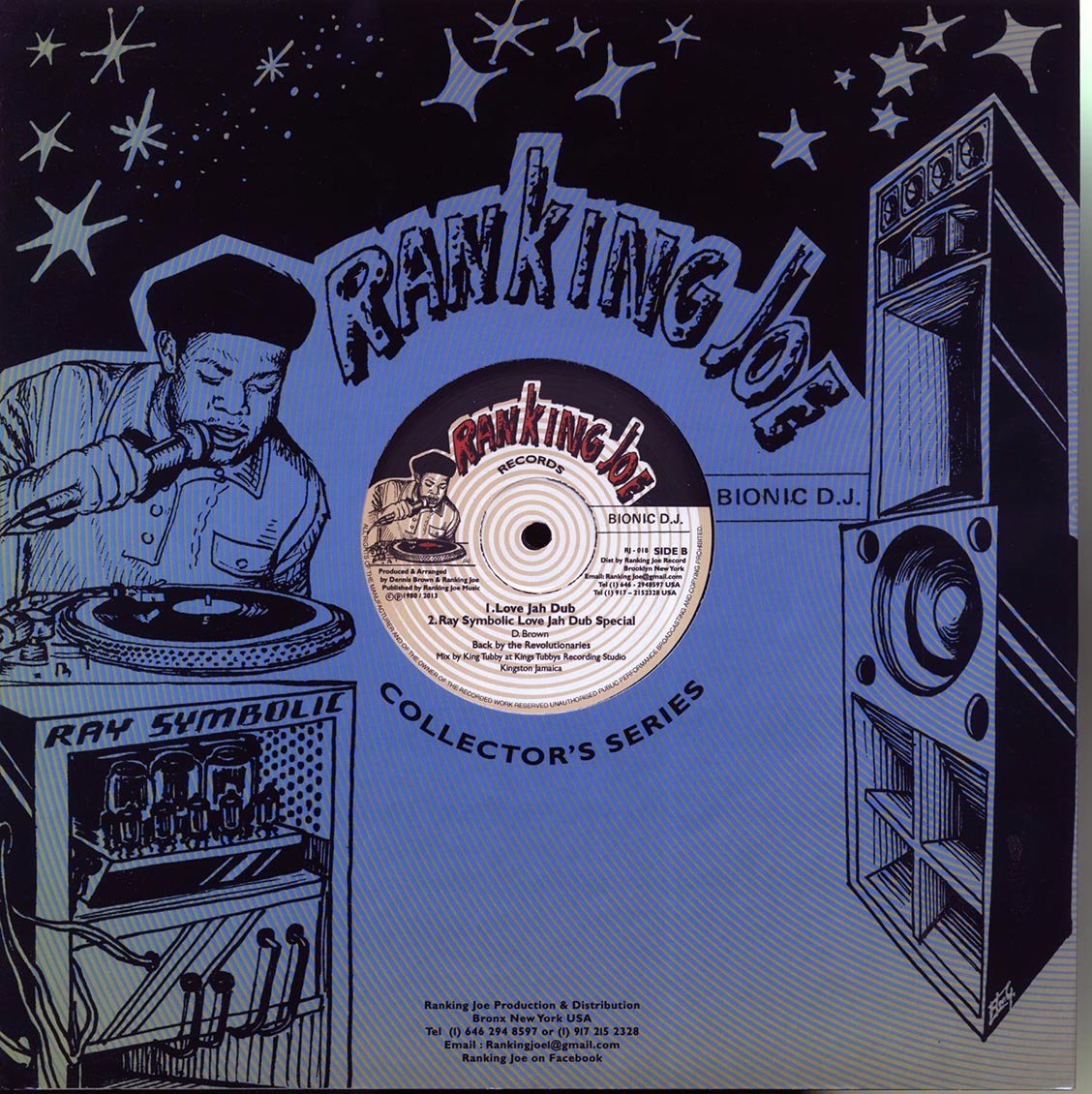 Ranking Joe - Love Jah / Revolutionaries - Love Jah Dub; Revolutionaries - Ray Symbolic Love Jah Dub Special (rhythm: "Dennis Brown - Bubbling Fountain") 12" Vinyl Record