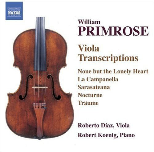 Primrose / Diaz / Koenig - Viola Transcription - Music CD