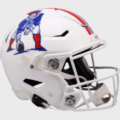 New England Patriots Full Size 1982 to 1989 SpeedFlex Throwback Football Helmet - NFL
