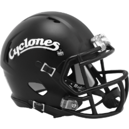 Iowa State Cyclones NCAA Mini Speed Football Helmet Black Cyclones- NCAA