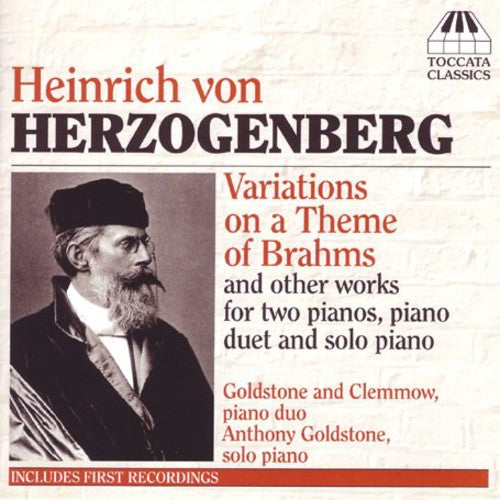 the album cover for Anthony Goldstone - Variations on a Theme of Brahms