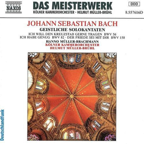 Bach / Muller-brachmann / Cologne Chamber / Bruhl - Sacred Cantatas For Bass - Music CD