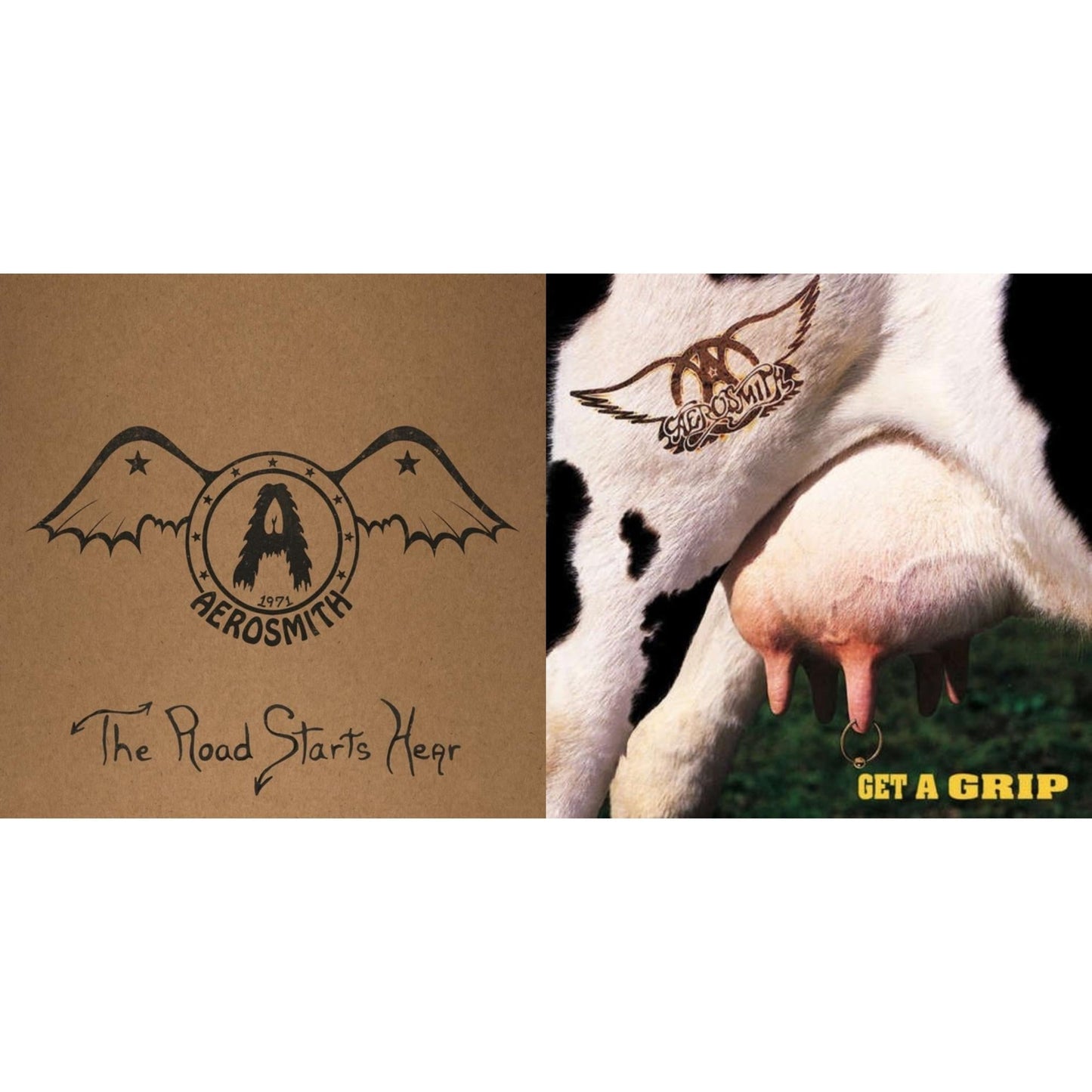 Aerosmith - 1971: The Road Starts Here & Get A Grip - LP Vinyl Bundle
