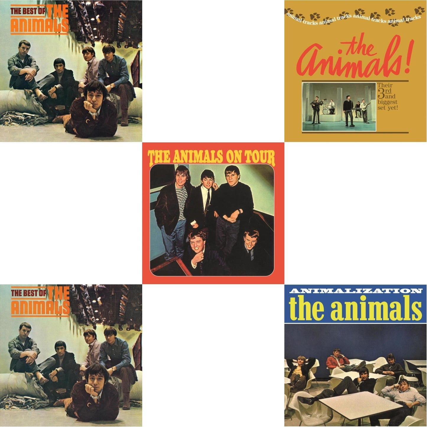Animals - Best Of The Animals & Best Of The Animals & Animals On Tour & Animal Tracks & Animalization - LP Vinyl Bundle