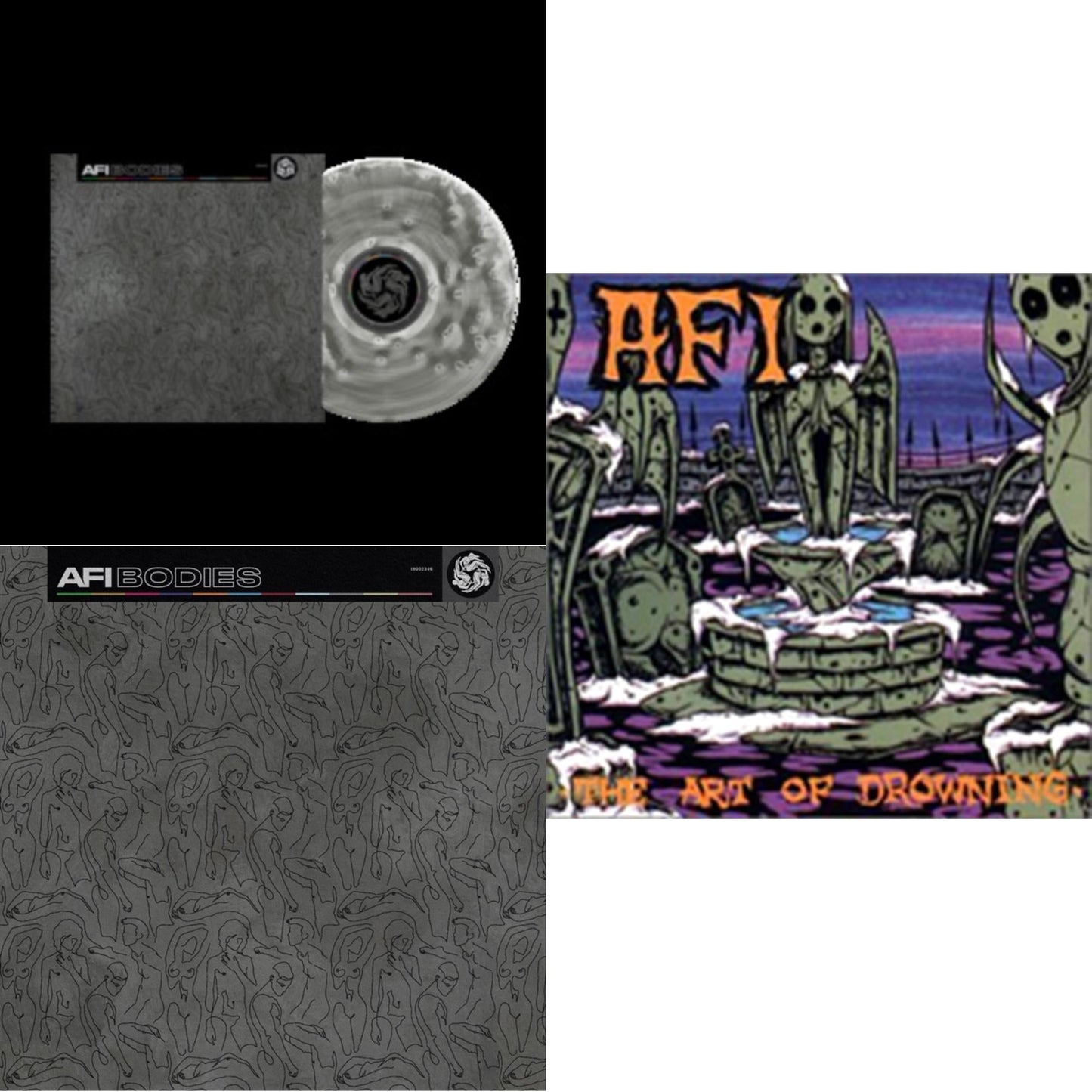 Afi - Bodies & Bodies (I) & Art Of Drowning - LP Vinyl Bundle