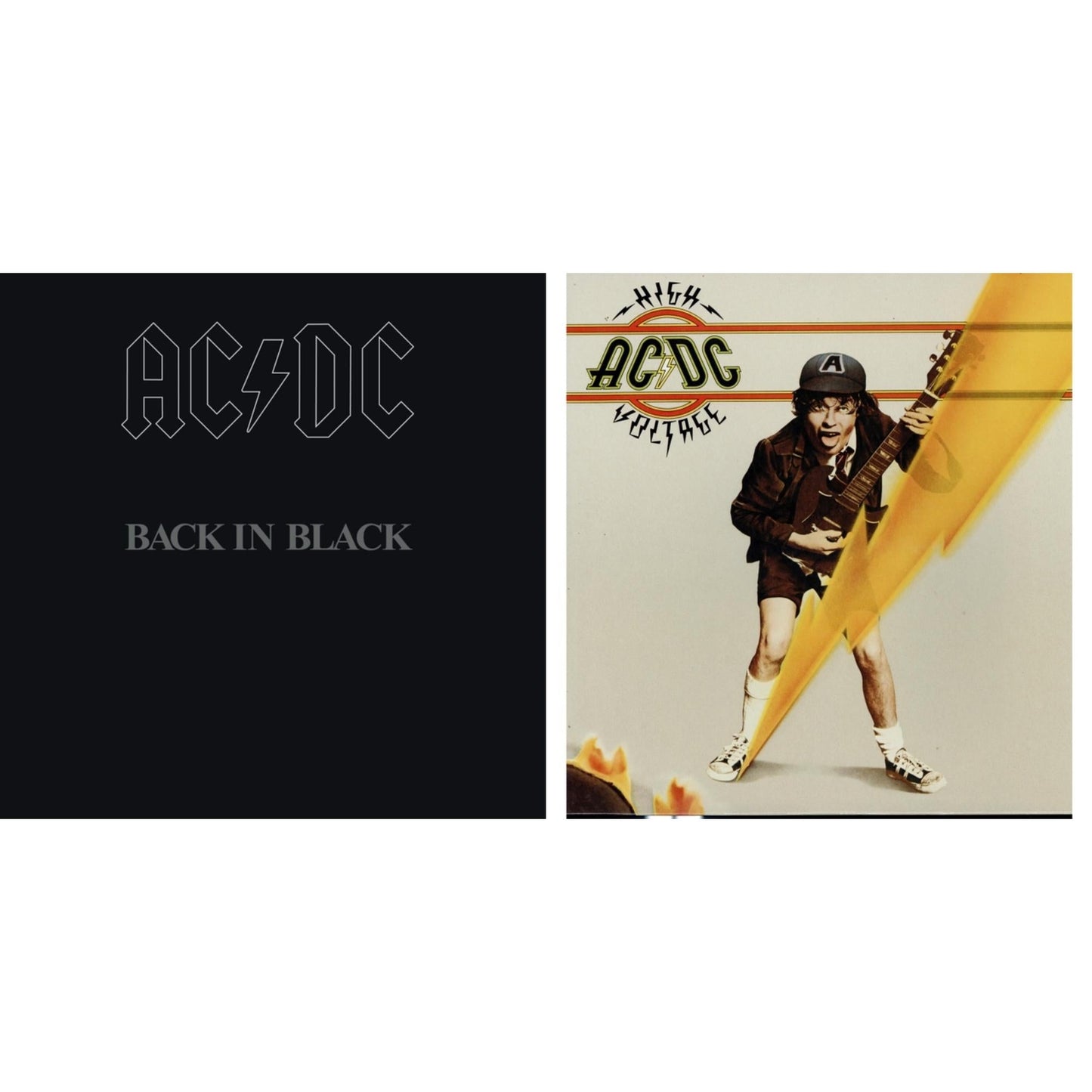 Ac/Dc - High Voltage (180G) & Back In Black (180G) - LP Vinyl Bundle