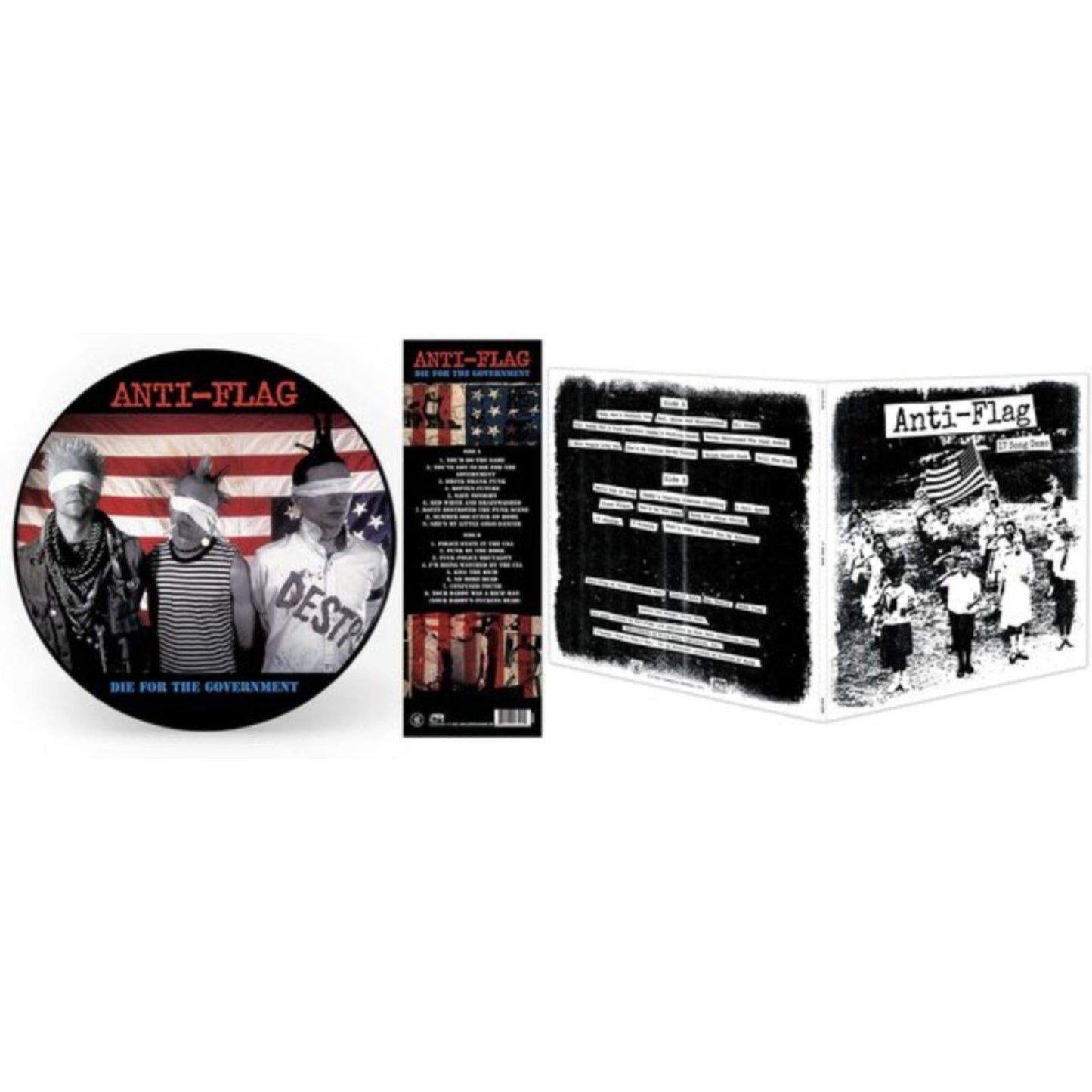 Anti-Flag - 17 Song Demo & Die For The Government (Picture Disc) - LP Vinyl Bundle