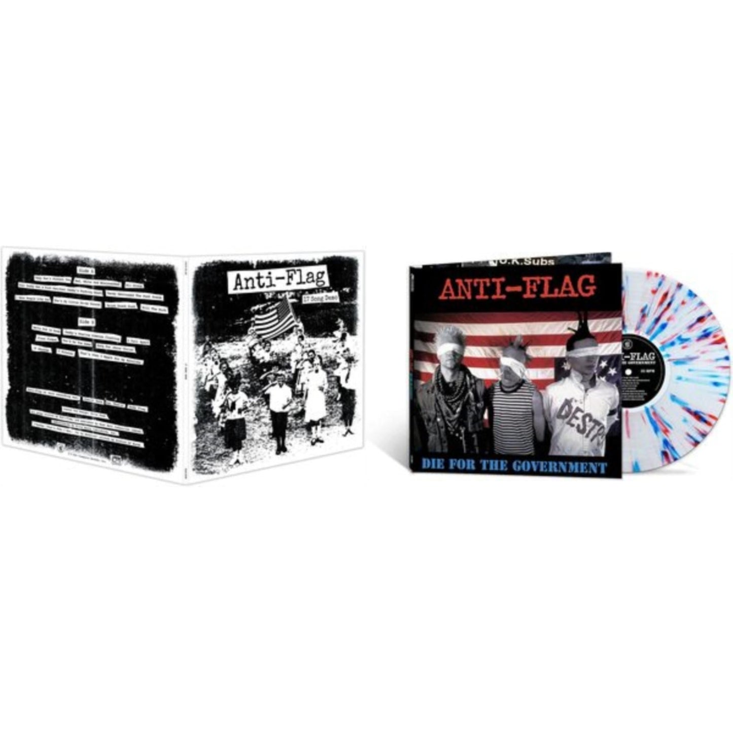 Anti-Flag - 17 Song Demo & Die For The Government (Red White & Blue Splatter LP Vinyl)