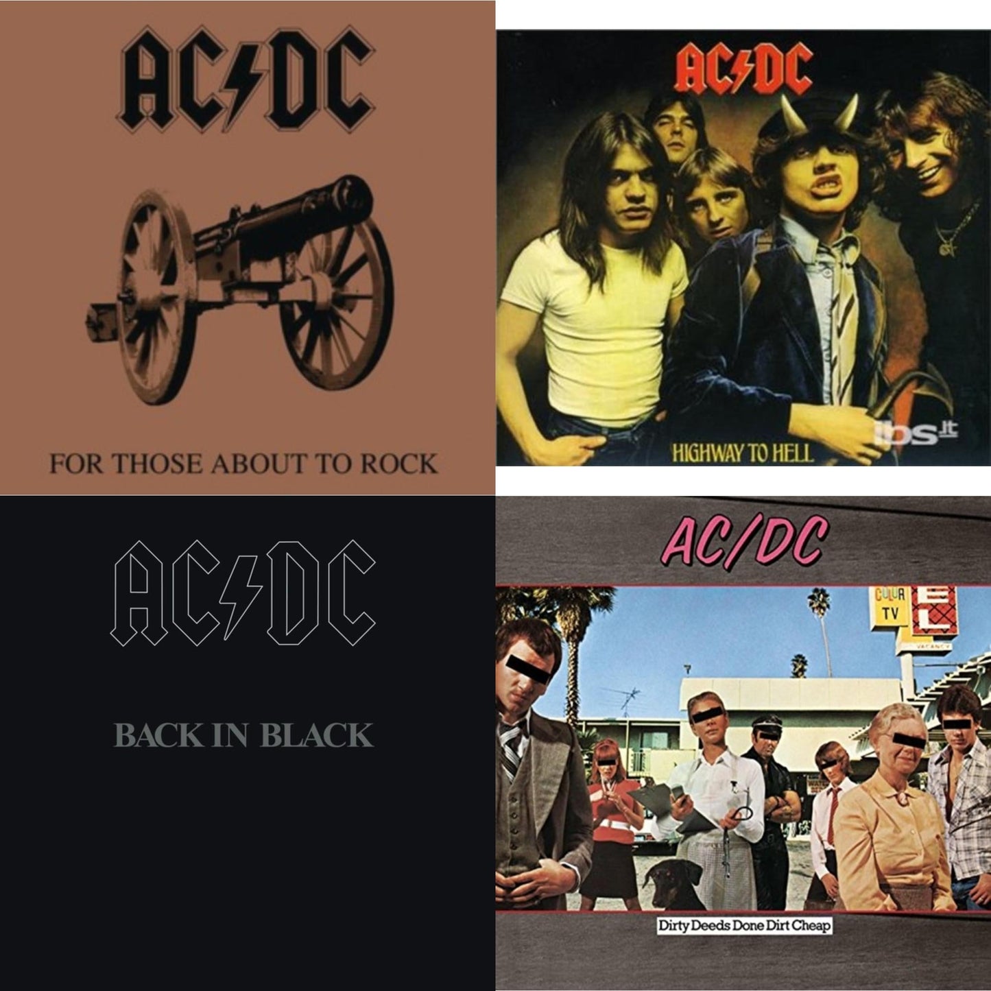 Ac/Dc - Dirty Deeds Done Dirt Cheap & Highway To Hell & Back In Black & For Those About To Rock - CD Bundle
