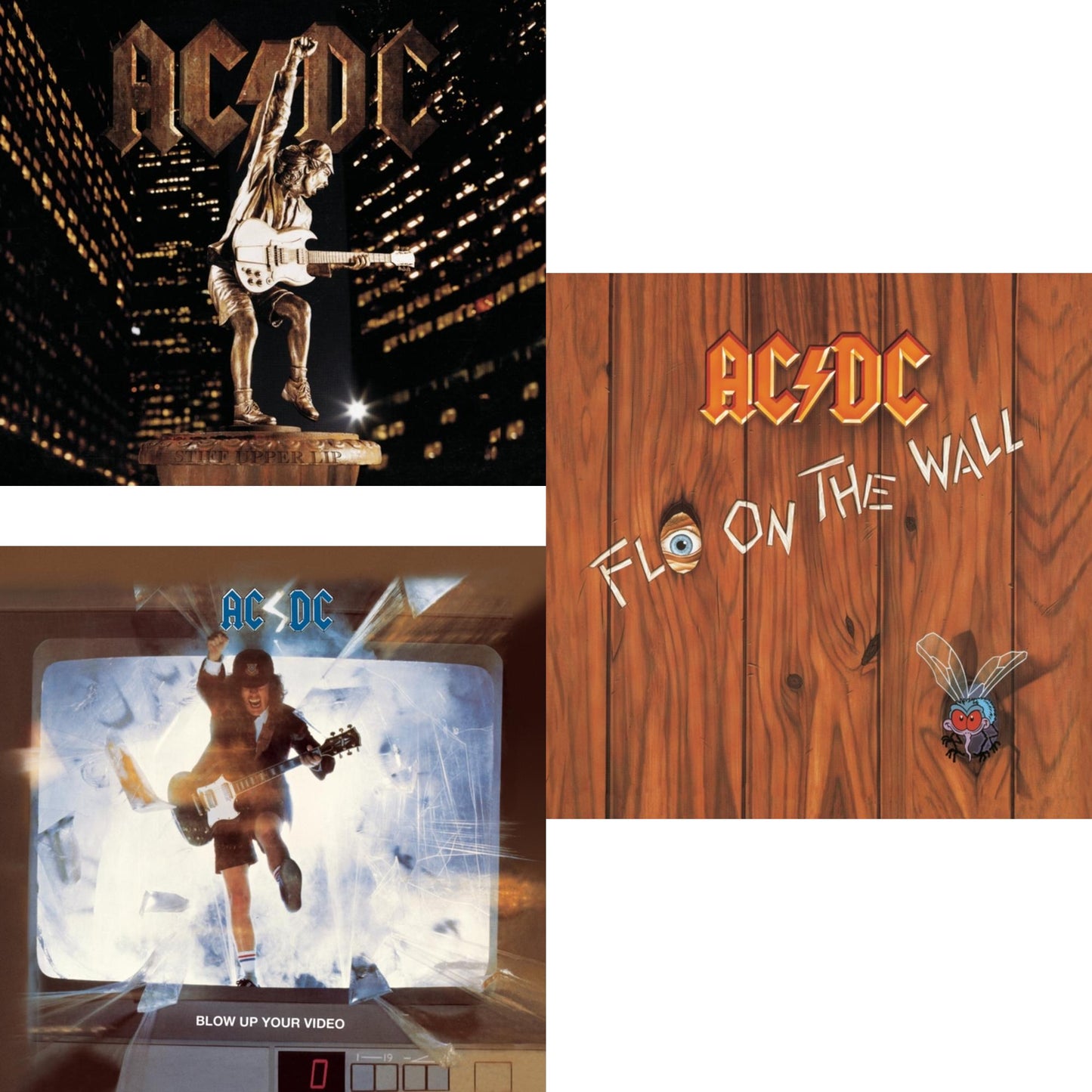 Ac/Dc - Stiff Upper Lip & Blow Up Your Video & Fly On The Wall - CD Bundle