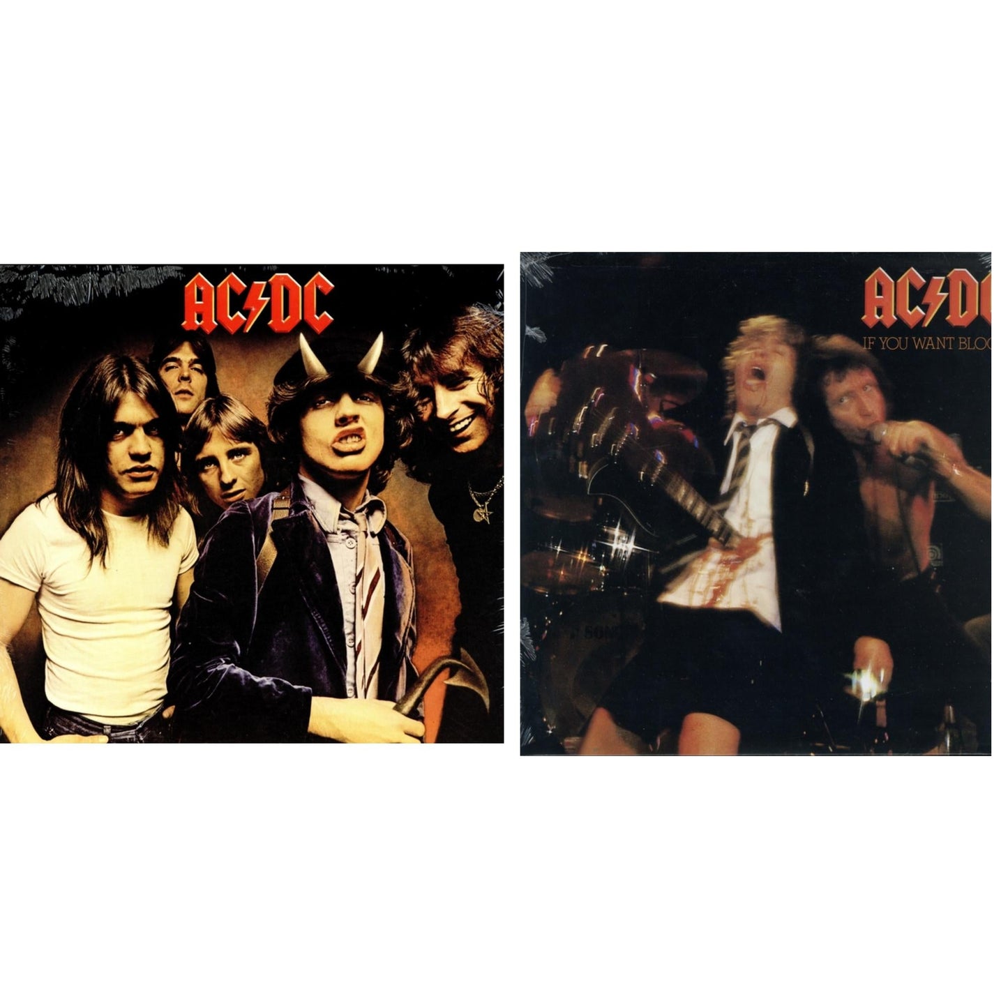 Ac/Dc - Highway To Hell (180G) & If You Want Blood You've Got It (180G) - LP Vinyl Bundle