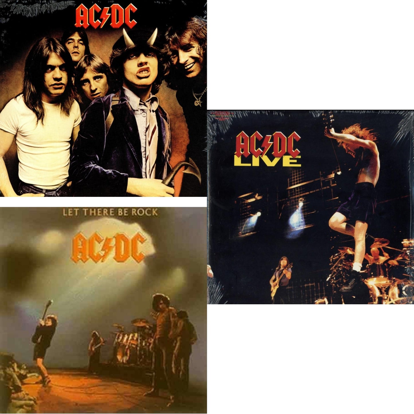 Ac/Dc - Let There Be Rock (180G) & Highway To Hell (180G) & Live (2LP/180G)