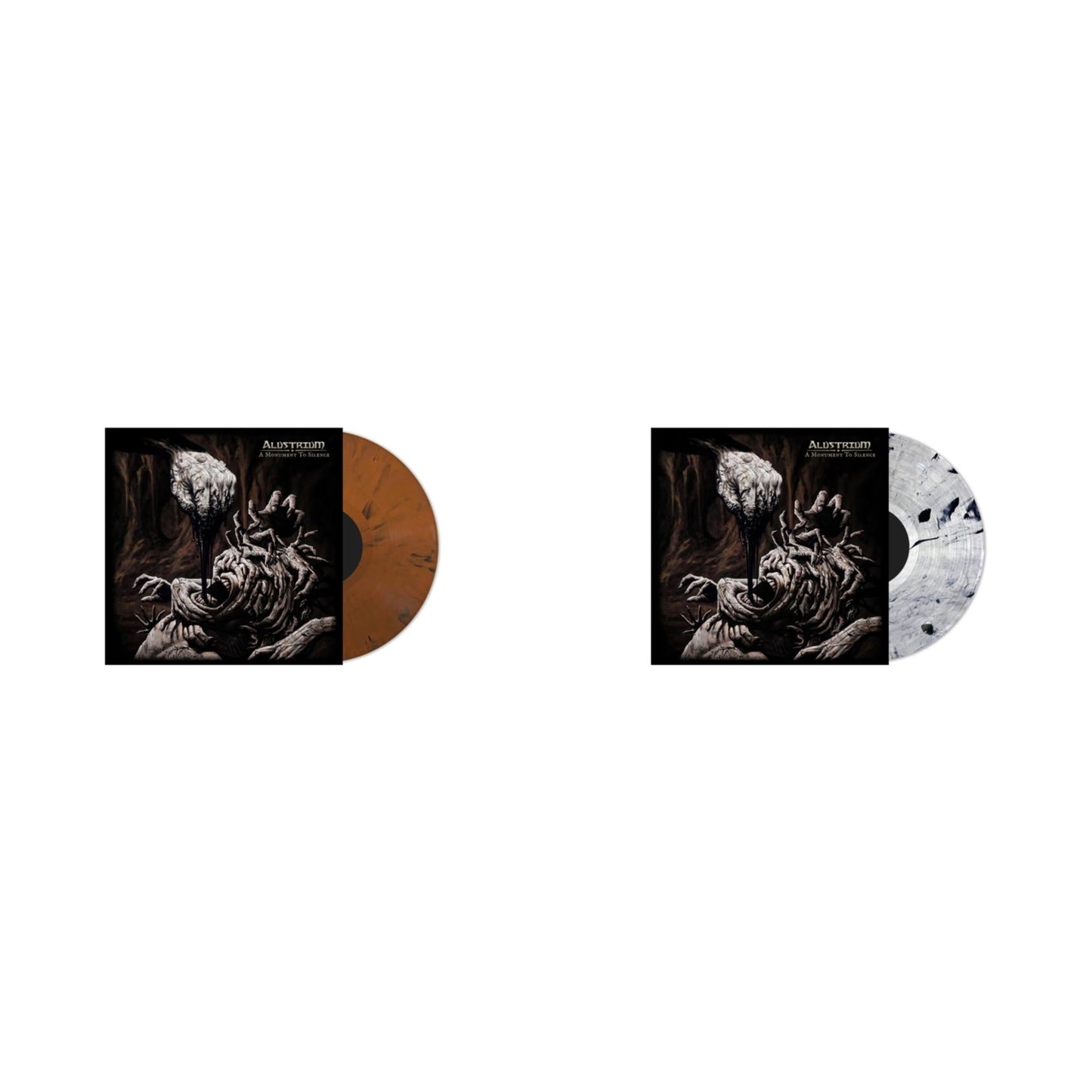 Alustrium - Monument To Silence (Brown/Black Blend LP Vinyl) & Monument To Silence (Silver/Black LP Vinyl)