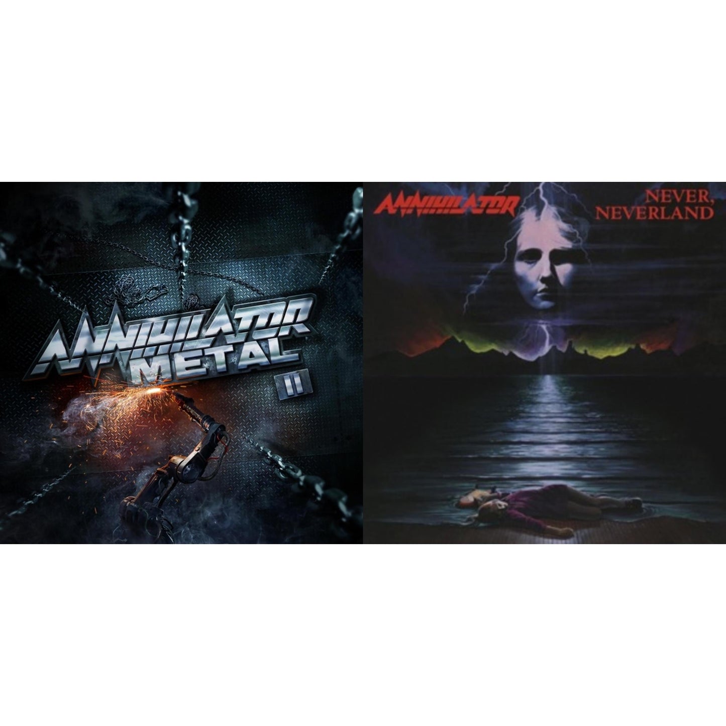Annihilator - Metal Ii (Limited/Transparent Orange Vinyl/2LP) & Never, Neverland (180G)