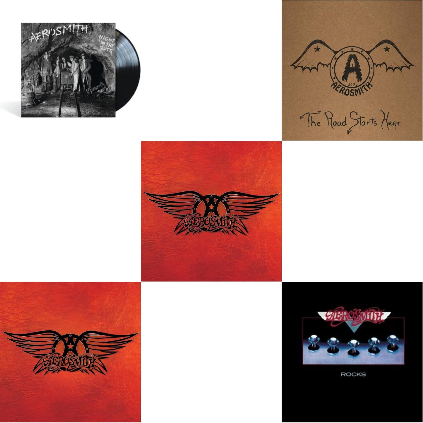 Aerosmith - 1971: The Road Starts Here & Greatest Hits & Greatest Hits (4LP) & Night In The Ruts & Rocks