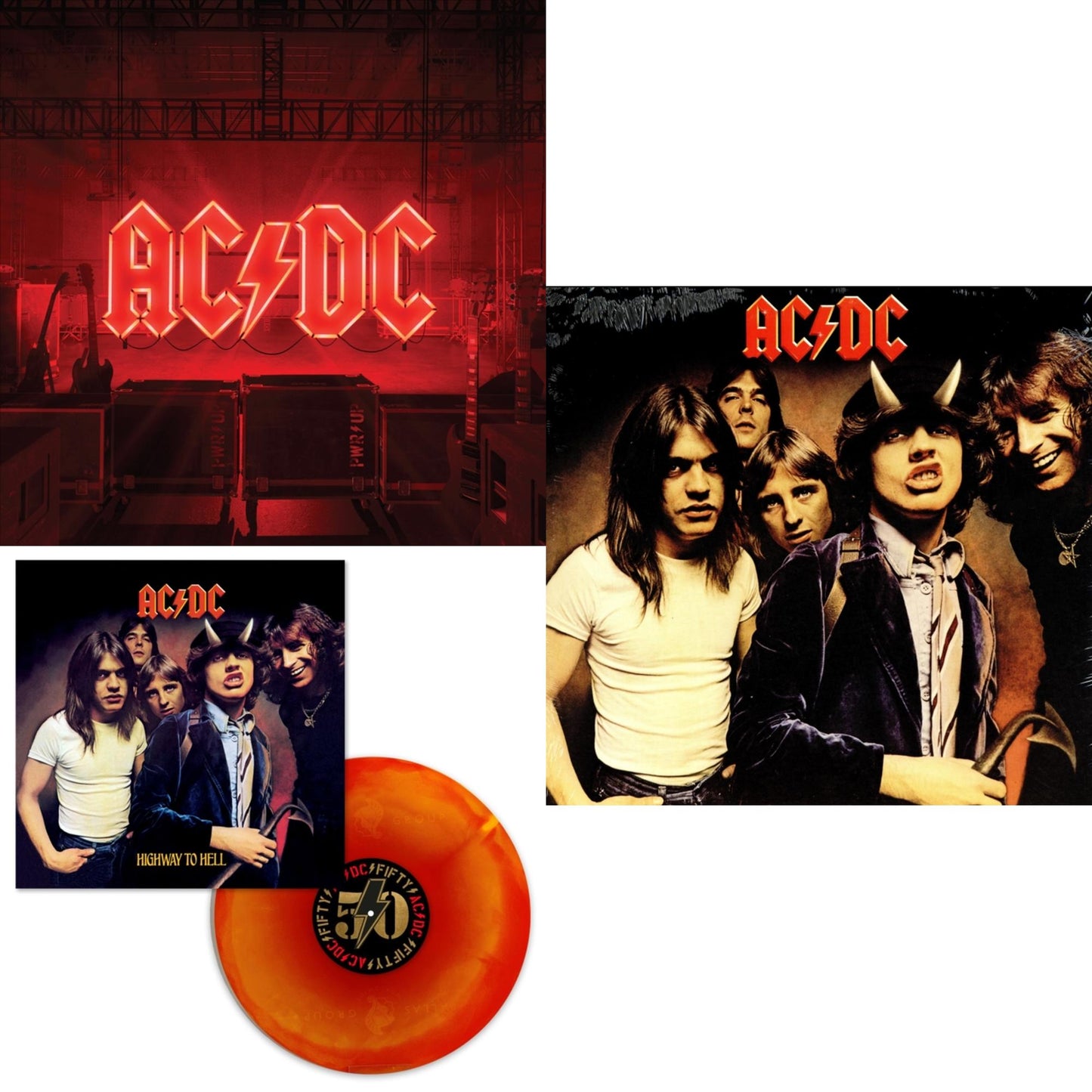 Ac/Dc - Power Up (180G/Gatefold Jacket/Inner Sleeve) & Highway To Hell (Orange Blend LP Vinyl) & Highway To Hell (180G)