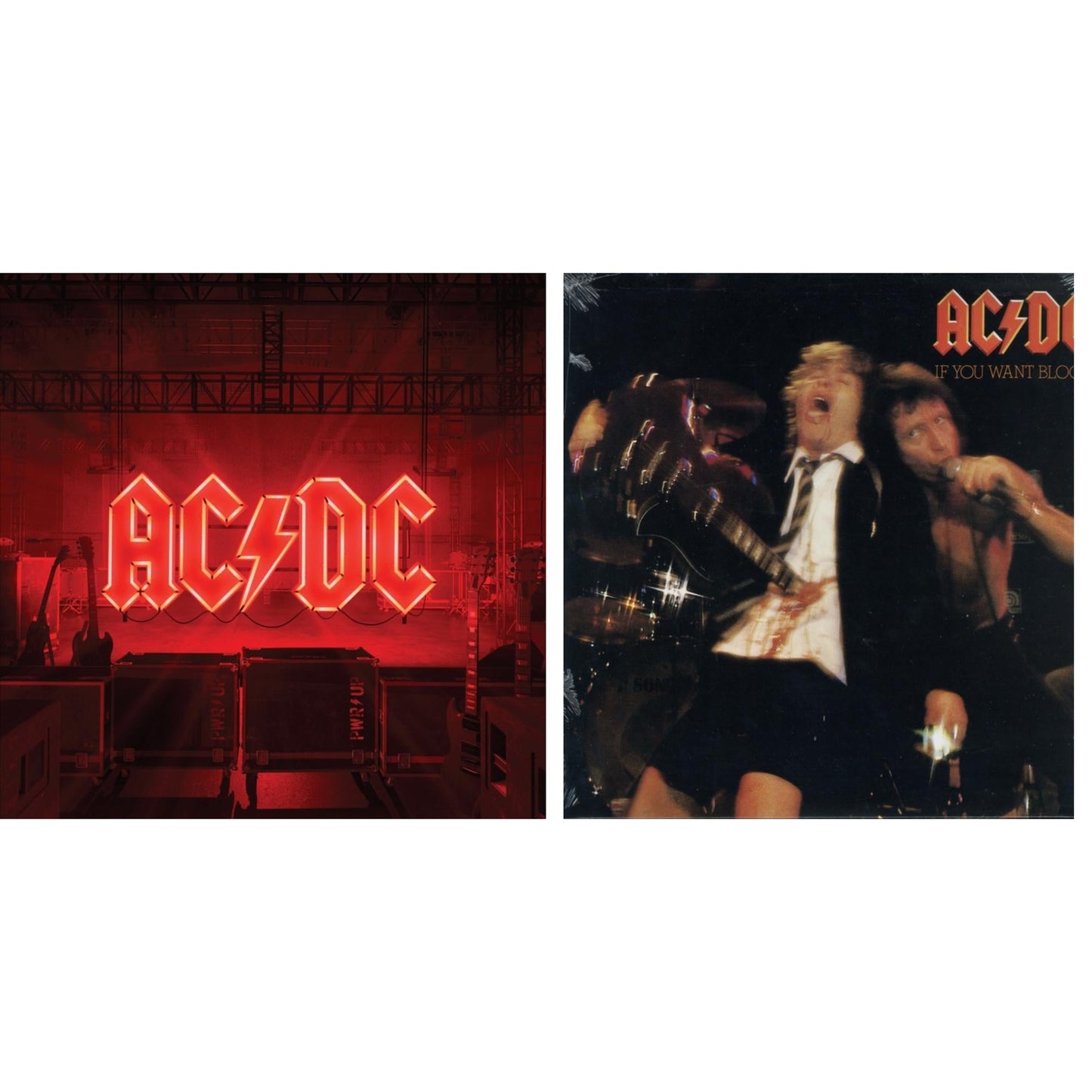 Ac/Dc - Power Up (180G/Gatefold Jacket/Inner Sleeve) & If You Want Blood You've Got It (180G) - LP Vinyl Bundle