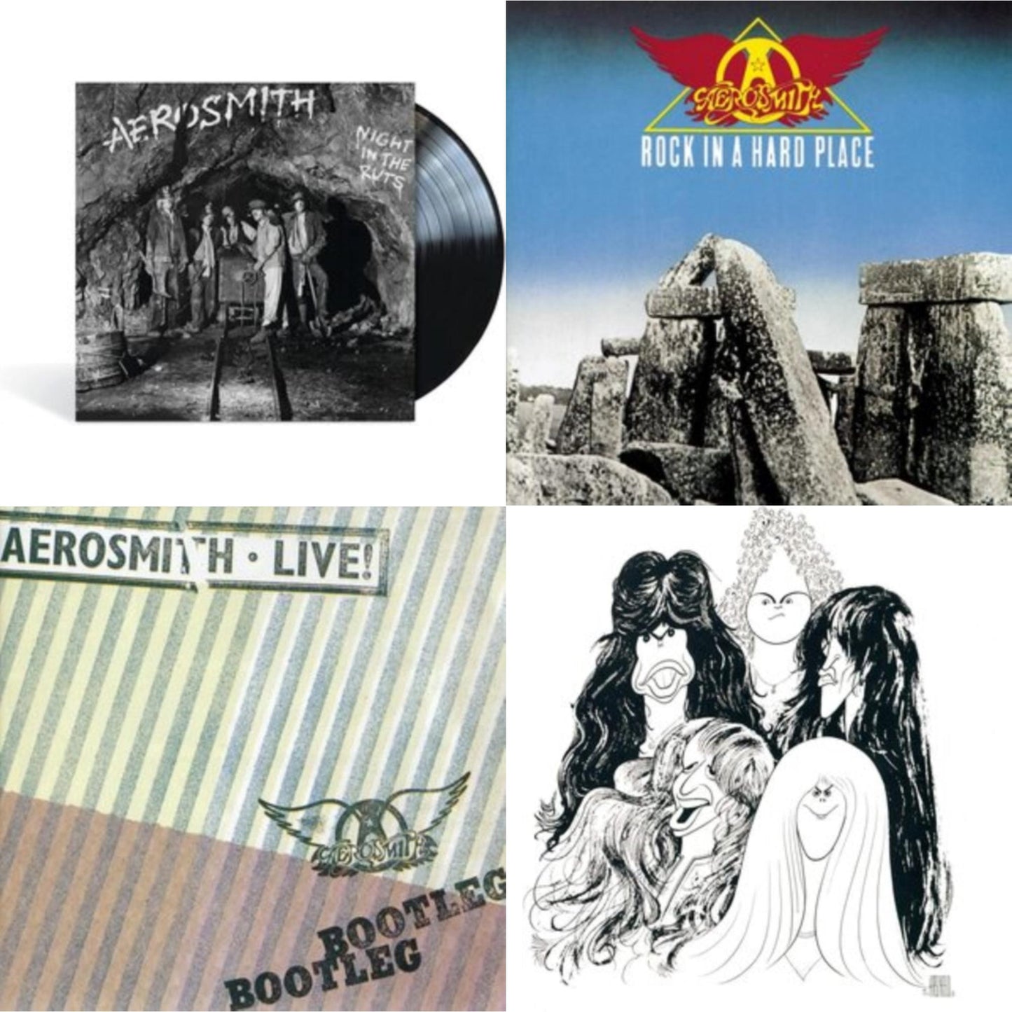 Aerosmith - Night In The Ruts & Rock In A Hard Place & Live! Bootleg (2LP) & Draw The Line