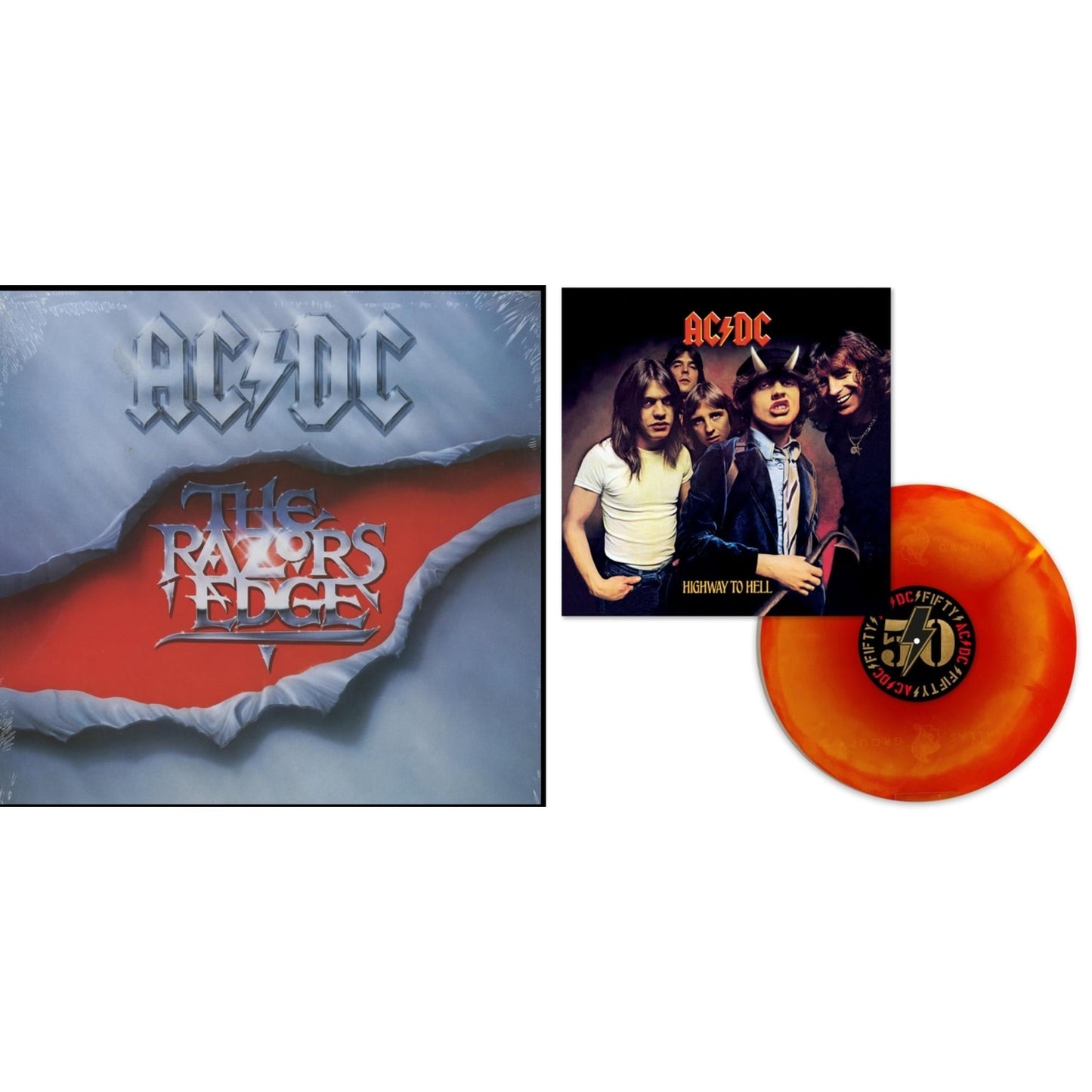 Ac/Dc - Highway To Hell (Orange Blend LP Vinyl) & Razor’S Edge (180G)