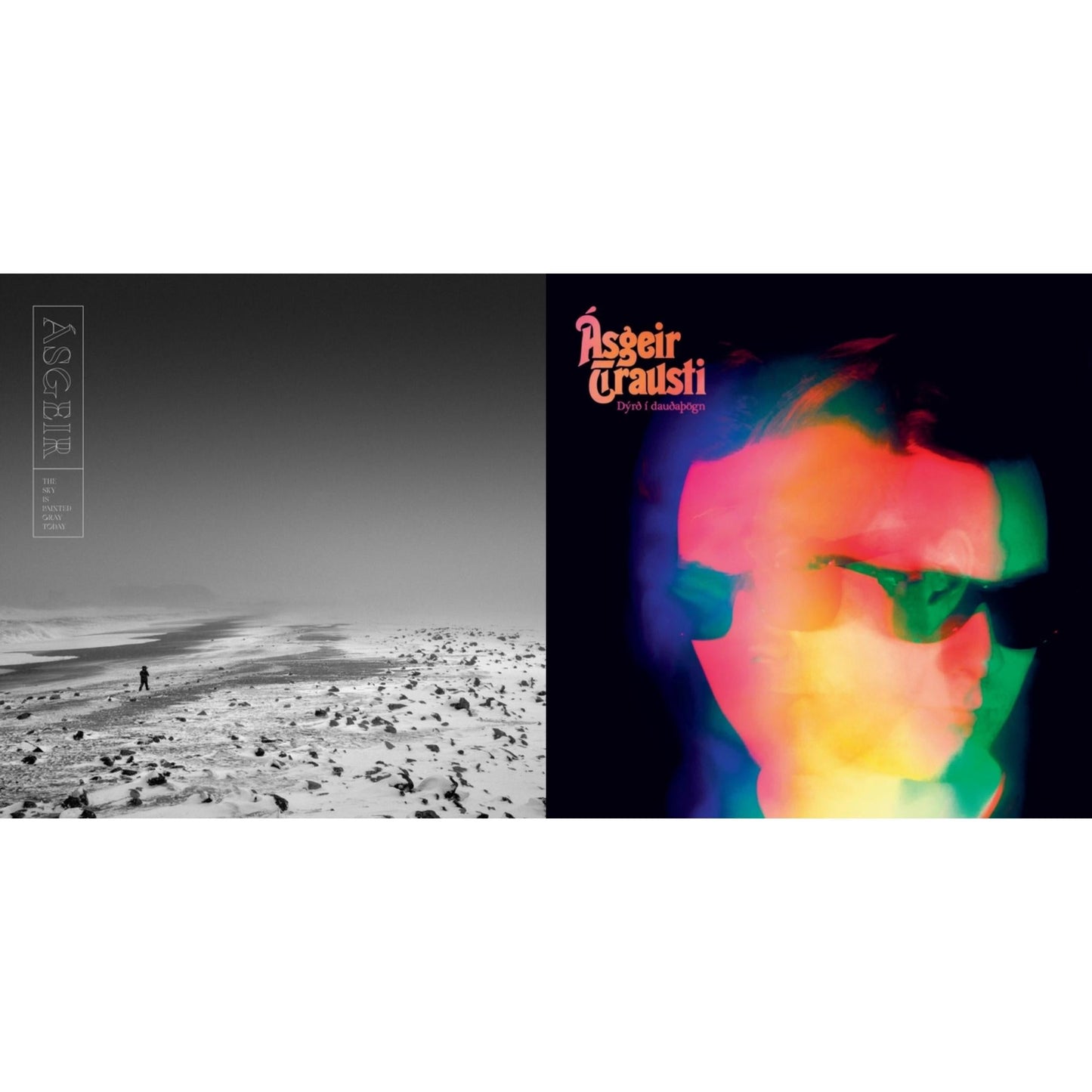 Asgeir - Sky Is Painted Gray Today & Dyrd I Daudathogn - LP Vinyl Bundle