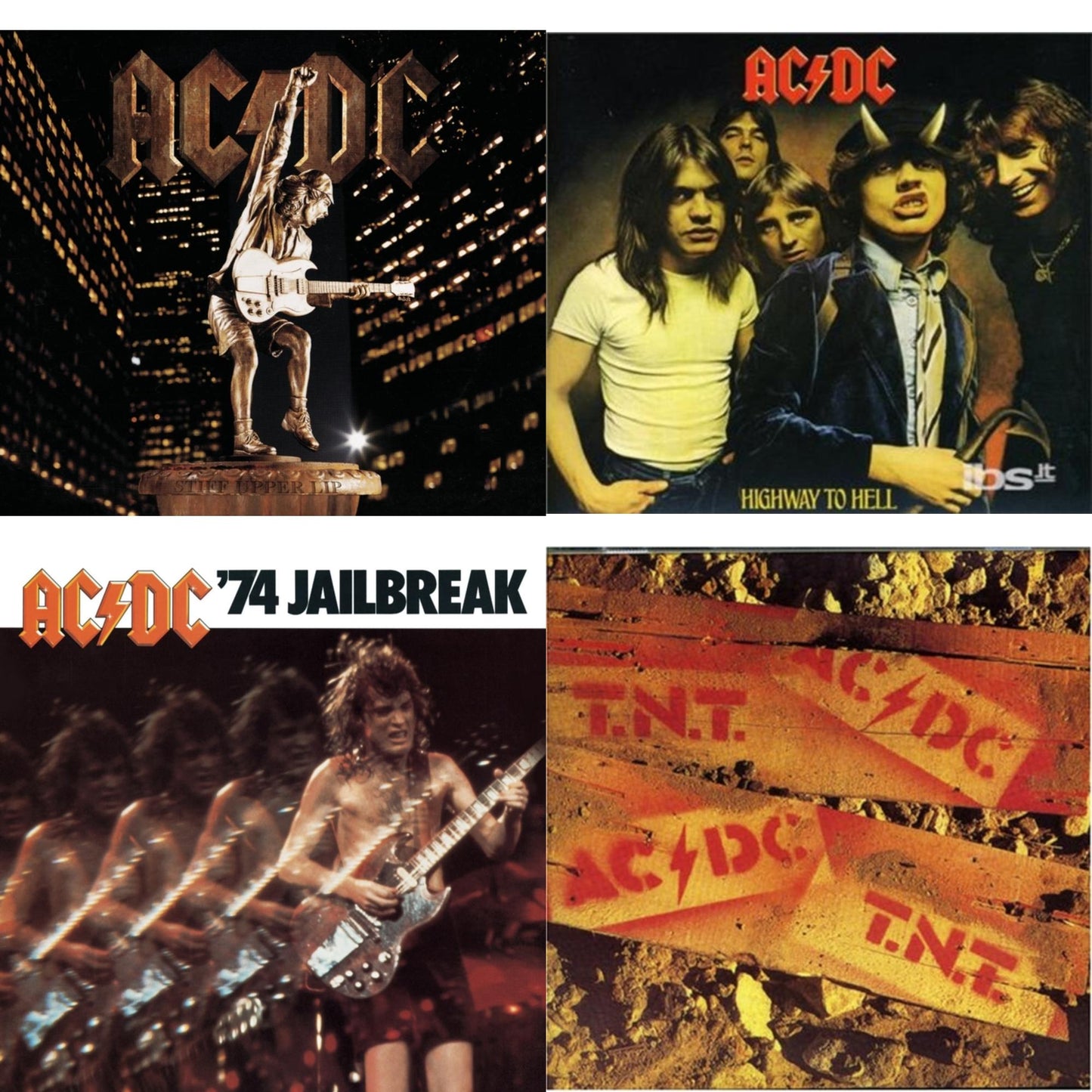 Ac/Dc - 74 Jailbreak & Highway To Hell & Tnt & Stiff Upper Lip - CD Bundle
